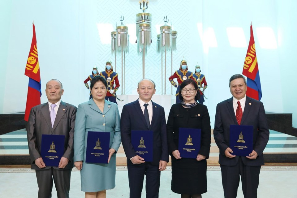 The President of Mongolia Battulga Kh. awarded the title of “Academician” to scientists