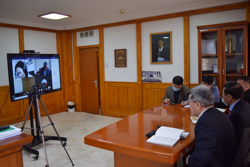 Mongolian Academy of Sciences held an online meeting